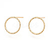 Brass Stud Earrings LS-X-EJEW-N018-006-NF-1