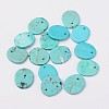 Natural Howlite Charms X-TURQ-G929-B02-1