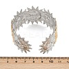 304 Stainless Steel Cuff Bangles for Women BJEW-G757-13GP-5