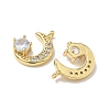 Brass Micro Pave Cubic Zirconia Pendants KK-Q068-48B-G-2