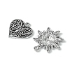 60Pcs 10 Styles Tibetan Style Alloy Pendants FIND-FS0002-30-2