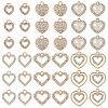 24Pcs 6 Styles Alloy Charms FIND-YW0006-76G-1