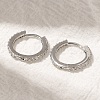 Rack Plating Brass Micro Pave Cubic Zirconia Hoop Earrings EJEW-H143-15P-01-2