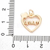 Mother's Day Brass Enamel Pendants KK-D360-21G-02-3