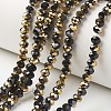 Electroplate Opaque Glass Beads Strands LS-EGLA-A034-P4mm-O01-1