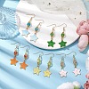304 Stainless Steel Glass Dangle Earrings EJEW-JE05848-2