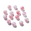 Two Tone Opaque Acrylic Beads SACR-P024-01B-W06-1