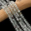 Natural Green Lodolite Quartz Bead Strands G-D344-A28-1