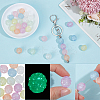 28Pcs 7 Colors Luminous Acrylic Beads OACR-PA0002-08-7