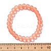 Stretchy Frosted Glass Beads Kids Bracelets for Children's Day BJEW-JB01768-6