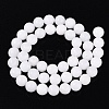 Dyed Natural White Jade Round Bead Strands G-Q937-6mm-20-2