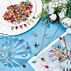 120Pcs Glass Pendant PALLOY-HY00005-4