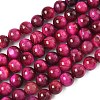Grade AB Natural Tiger Eye Beads Strands LS-G-F591-18-6mm-05-2