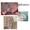 64Pcs 8 Styles Starfish Alloy Rhinestone Cabochon MRMJ-FH0001-40-6