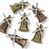 6Pcs 2 Colors Tibetan Style Alloy Pendants FIND-FS0002-56-3