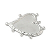 304 Stainless Steel Pendant Cabochon Settings for Enamel STAS-L293-02P-2