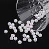 Faceted Colorful Eco-Friendly Poly Styrene Acrylic Round Beads SACR-K001-6mm-78-3