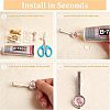 SUPERFINDINGS DIY Blank Tie Clip Making Kit DIY-FH0004-72-3