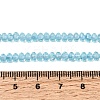 Natural Blue Topaz Beads Strands G-K376-I07-3x4mm-5