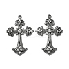 Alloy Rhinestone Cross Big Pendants LS-ALRI-1475-B-NR-3