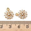 Brass Micro Pave Cubic Zirconia Pendants KK-D373-05G-3