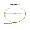 Simple 304 Stainless Steel Flat Cuff Choker Necklaces Fashion Jewelry for Women RC6869-1-2