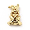 Brass Micro Pave Cubic Zirconia Pendants KK-H433-27G-2