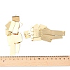 Alloy Rectangle Tassel Stud Earrings for Women EJEW-L298-01G-3