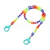 Personalized Acrylic Cable Chain Necklaces NJEW-JN02899-03-1