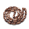 Baking Paint Glass Beads Strands DGLA-S115-22x10mm-S78-2