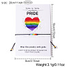 Pride Month Rainbow Glass Seed Bead Braided Bead Bracelets XU2800-1-3
