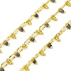 Handmade Faceted Natural Lapis Lazuli Beaded Chains CHC-L050-01G-14-1