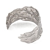 Fashionable Texture 304 Stainless Steel Cuff Bangles for Women BJEW-D048-05P-3