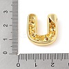Brass Micro Pave Clear Cubic Zirconia Pendant KK-Z046-01G-U-3