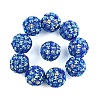 10Pcs Opaque Acrylic Beads OACR-YW0003-35E-1