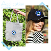 16Pcs 2 Styles Evil Eye Pattern Cloth Computerized Embroidery Iron On/Sew On Patches PATC-MA0001-34-5