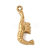 304 Stainless Steel Pendants STAS-D129-17E-G-1