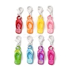 Flip Flops Acrylic Pendant Decorations HJEW-JM03463-S-1