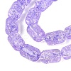 Transparent Crackle Glass Beads Strands GLAA-NH0001-04-A07-4