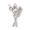 Rack Plating Brass & Cubic Zirconia Pendants KK-L216-062P-1