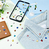120Pcs 10 Colors Cone Shape Sew on Rhinestones GLAA-GA0001-57B-4