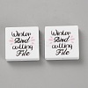 Square Food Grade Eco-Friendly Silicone Focal Beads LS-SIL-SZC0005-21A-03-1