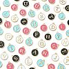 104Pcs 4 Colors Initial Letter A~Z Alphabet Enamel Charms ENAM-FS0003-90-2