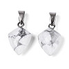 Natural Howlite Pendants G-N349-18P-07-3