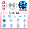 30g Luminous Opaque Resin Cabochons CRES-TA0001-55A-2