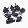 Natural Tektite Pendants G-S299-41-1