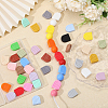 40Pcs 20 Styles Rainbow Arch Food Grade Eco-Friendly Silicone Focal Beads SIL-CA0003-29-5