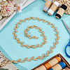 Glass Crystal Rhinestone Chains FIND-WH0126-706G-4