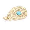 Alloy Pave Resin Big Pendants PALLOY-N179-75MG-2
