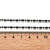 2MM 201 Stainless Steel Column Ball Chain Necklaces NJEW-C097-01B-5